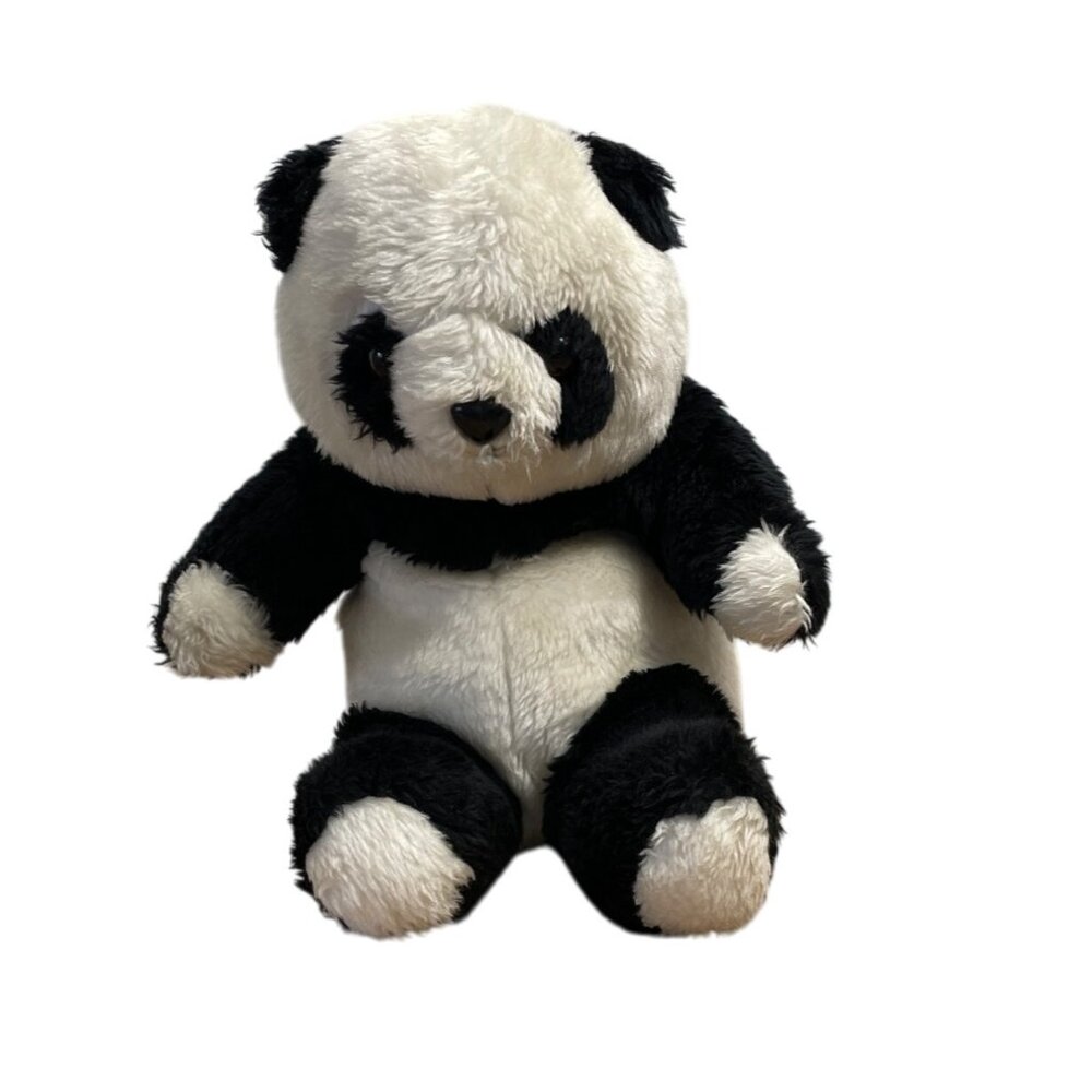 Vtg Animal Express Panda Plush Hand Puppet 1978 Teacher Classroom Pretend Play